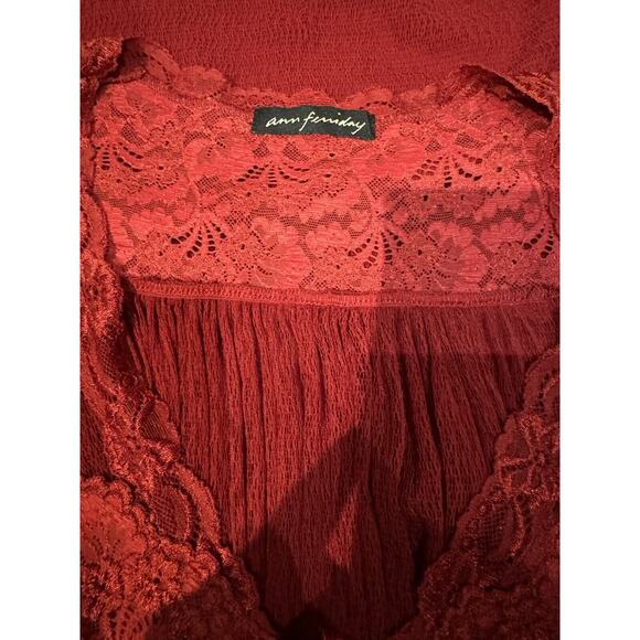 Vintage Ann Ferriday Spider Stretch Mesh And Lace Fairy Top M - Picture 4 of 4